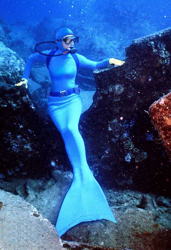 Mermaid Lycra Zentai Halloween Costume Blue